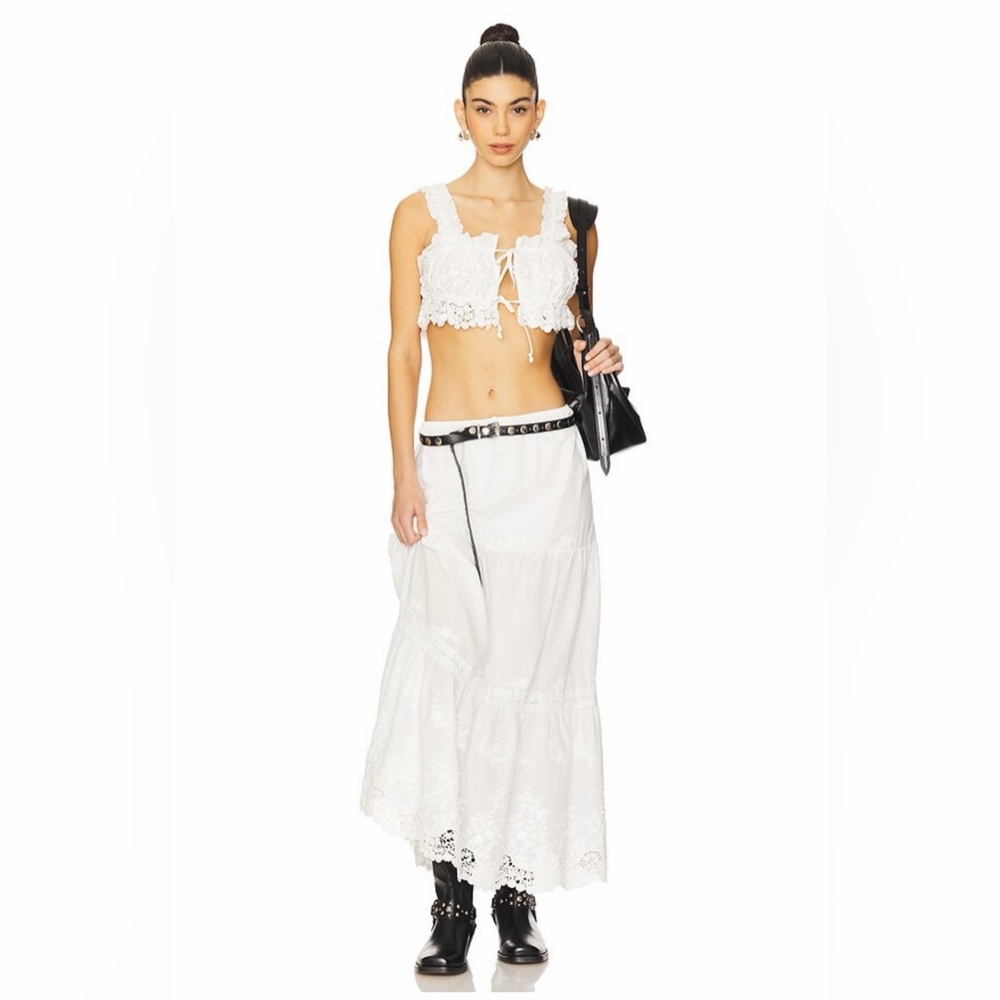 WeWoreWhat Boho Maxi Skirt Size XS NWT $148 Gypsy Style Festival Wear Revolve